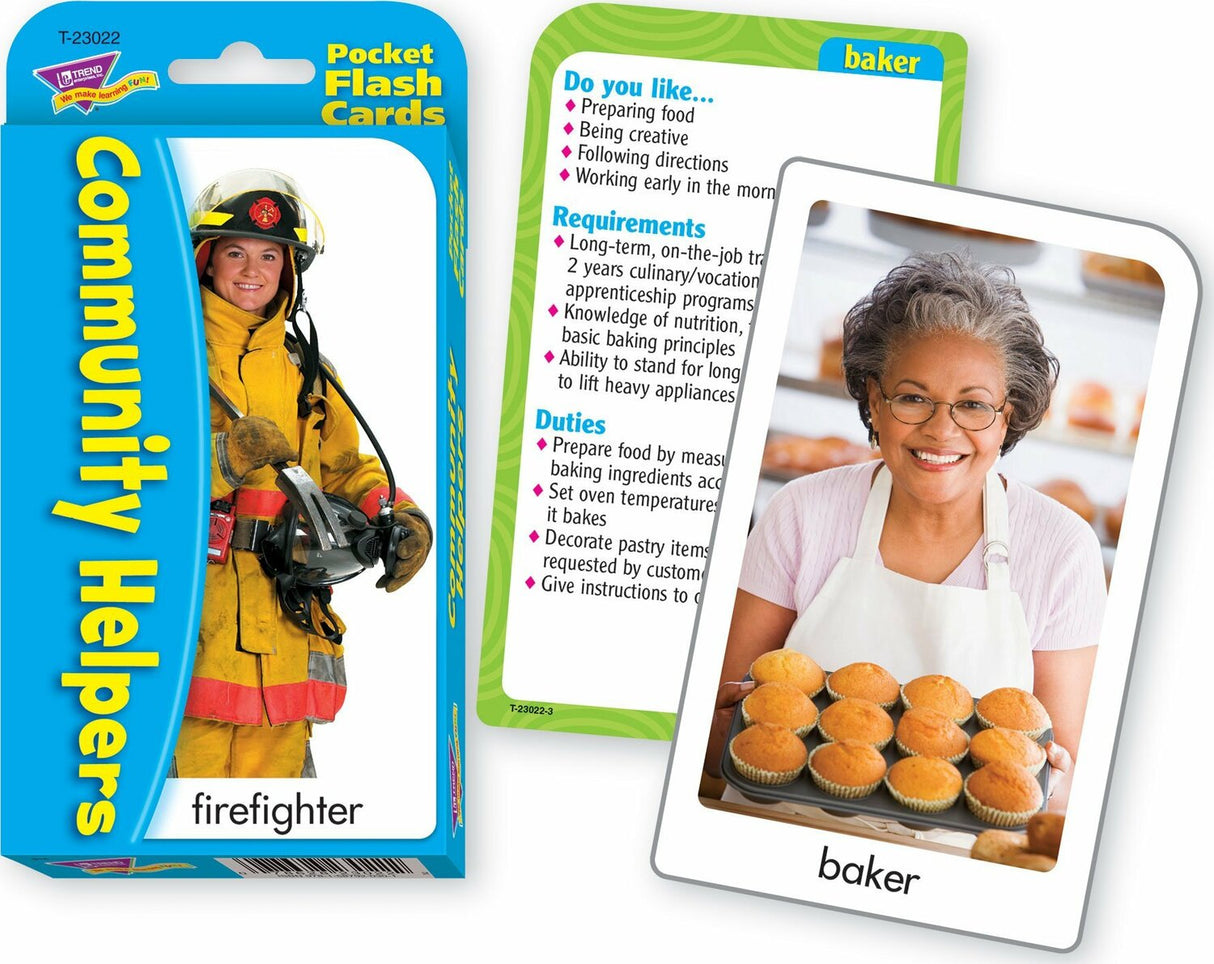 Community Helpers Pocket Flash Cards