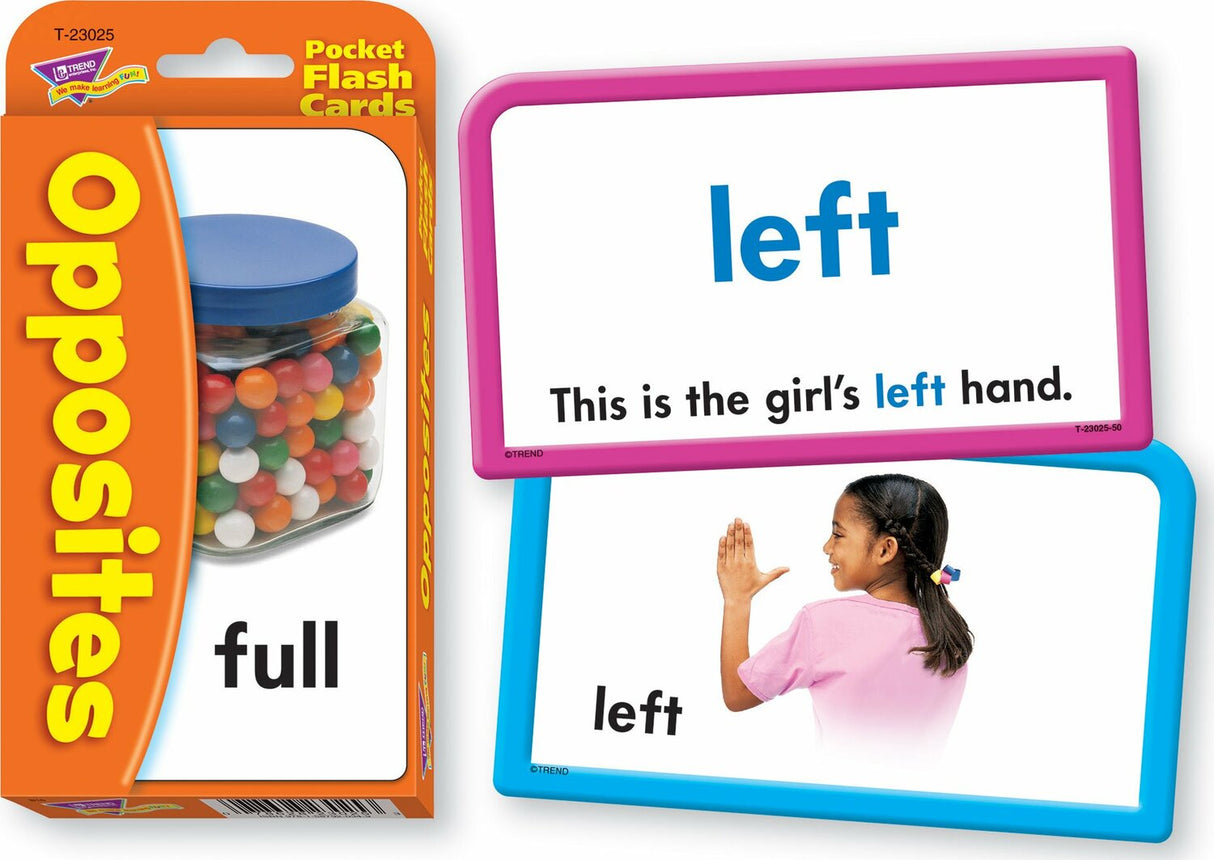 Opposites Pocket Flash Cards