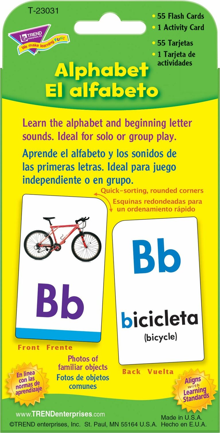 Alphabet/El Alfabeto Pocket Flash Cards