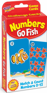 Numbers Go Fish Challenge Cards