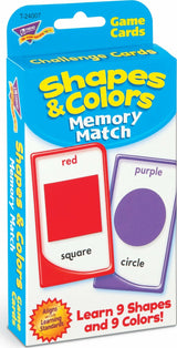 Shapes & Colors Memory Match Challenge Cards