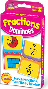 Fractions Dominoes Challenge Cards