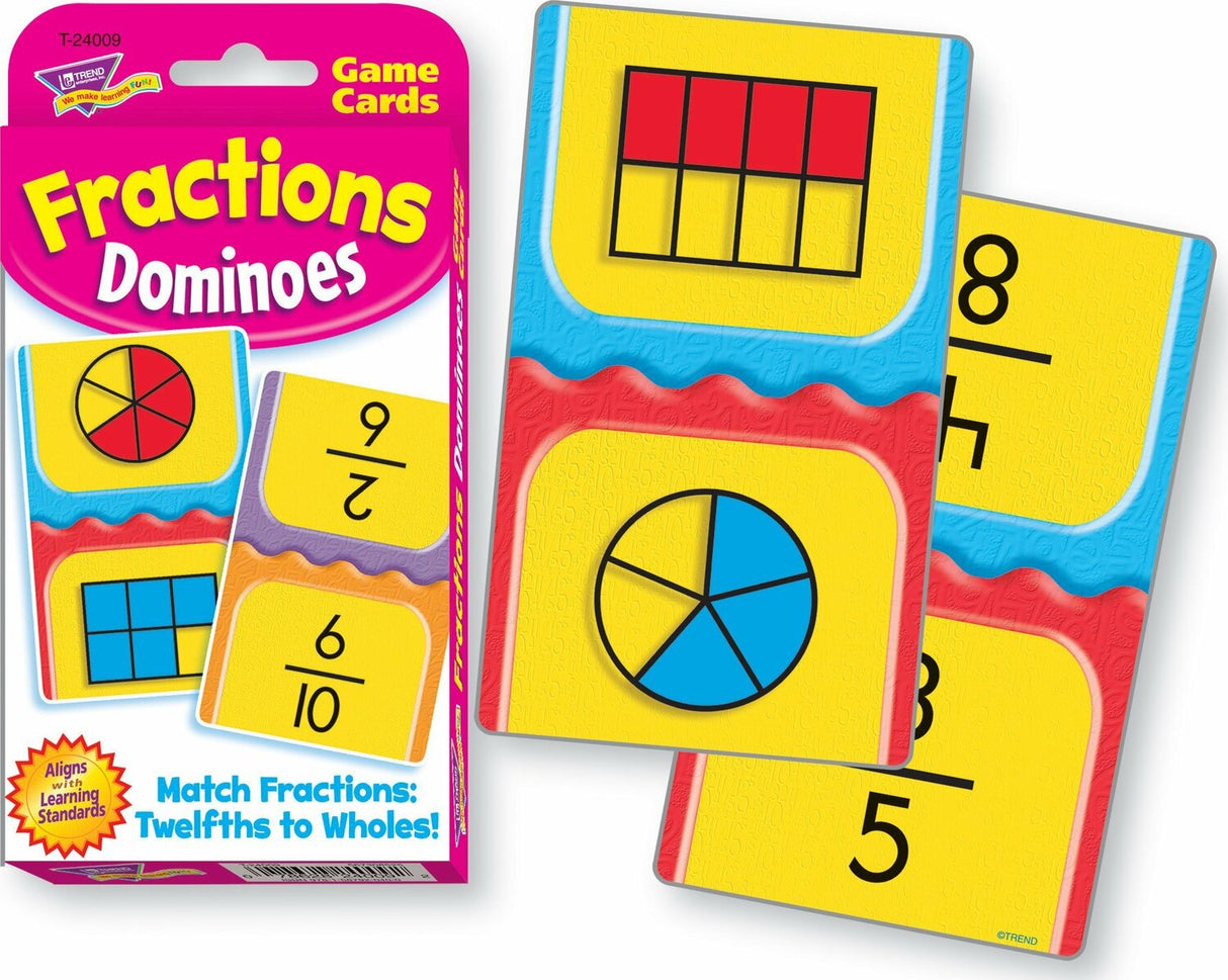 Fractions Dominoes Challenge Cards