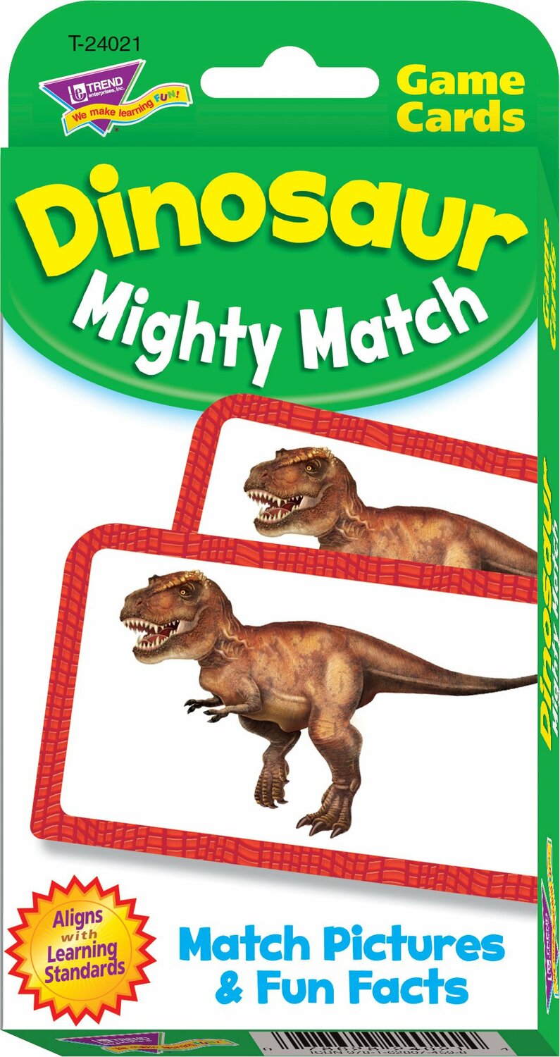 Dinosaur Mighty Match Challenge Cards