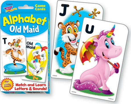 Alphabet Old Maid Challenge Cards