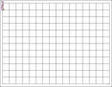 Graphing Grid (small Squares) Wipe-off Chart, 17" X 22"