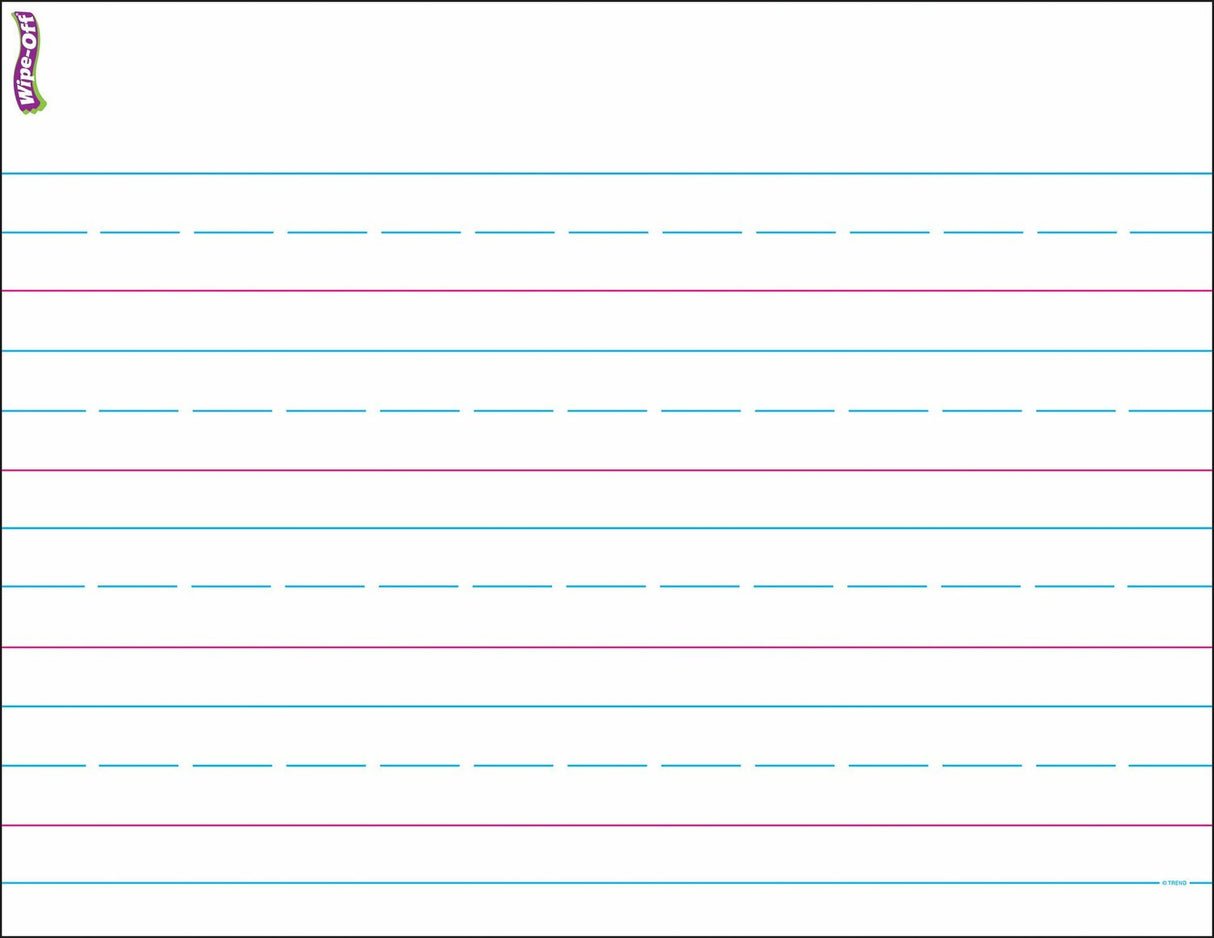 Handwriting Paper Wipe-off Chart, 17" X 22"