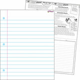 Notebook Paper Wipe-off Chart, 17" X 22"