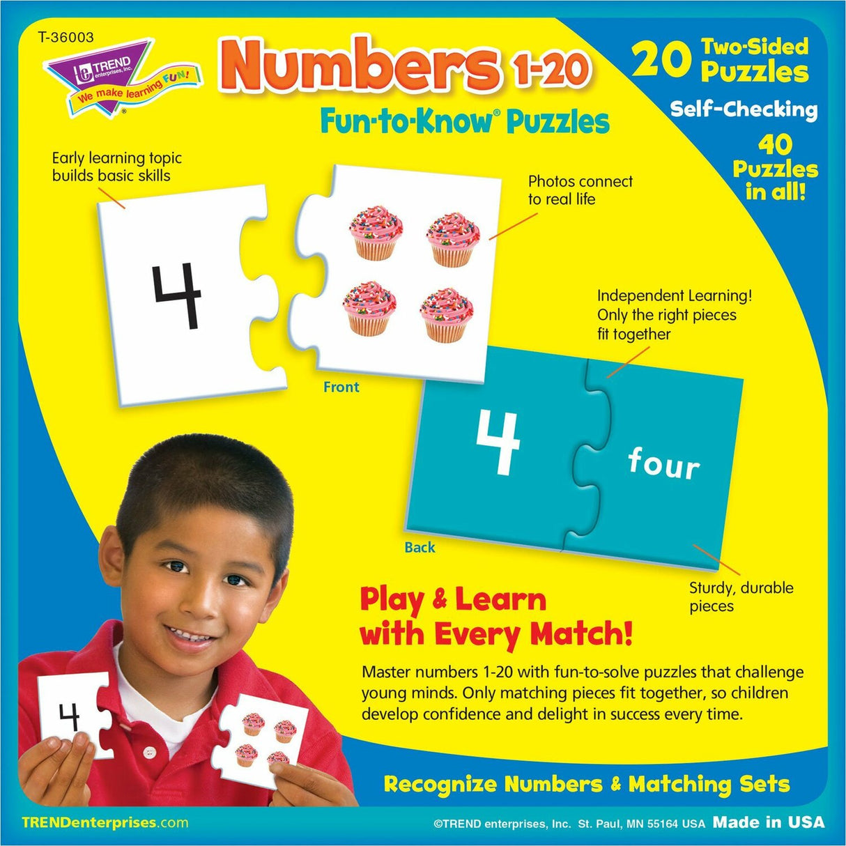 Numbers 1-20 Fun-to-Know Puzzles