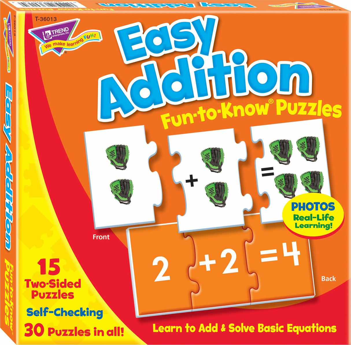 Easy Addition Fun-to-Know Puzzles