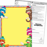 Sock Monkeys Learning Chart, 17" X 22"