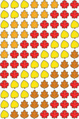 Autumn Leaves Supershapes Stickers, 800 Ct