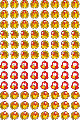 Turkey Time Supershapes Stickers, 800 Ct