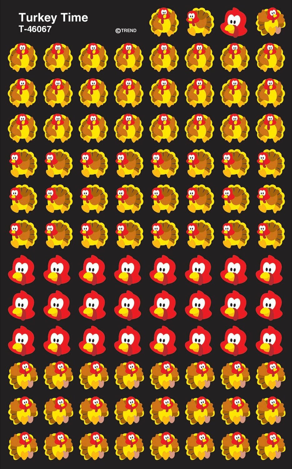 Turkey Time Supershapes Stickers, 800 Ct