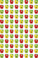 Happy Apples Supershapes Stickers, 800 Ct