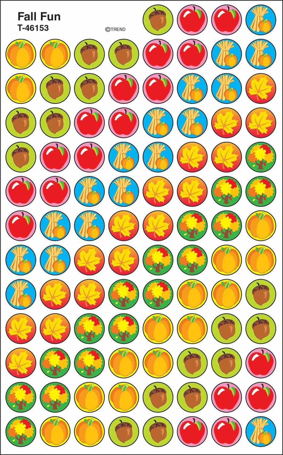 Fall Fun Superspots Stickers, 800 Ct