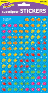 Fun Fish Superspots Stickers, 800 Ct