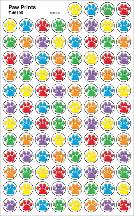 Paw Prints Superspots Stickers, 800 Ct