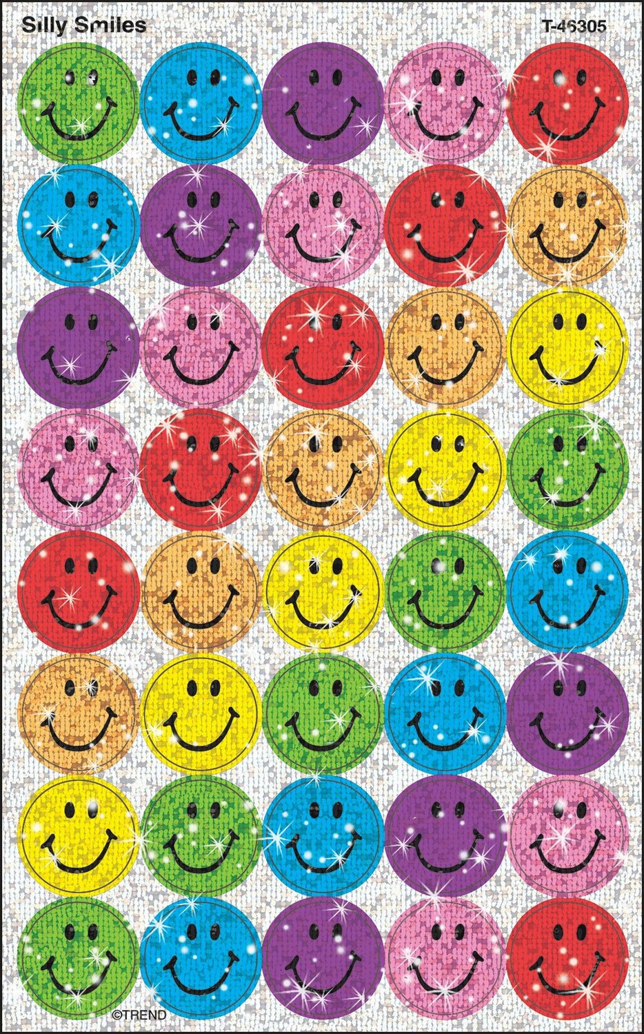 Silly Smiles Superspots Stickers-sparkle, 160 Ct