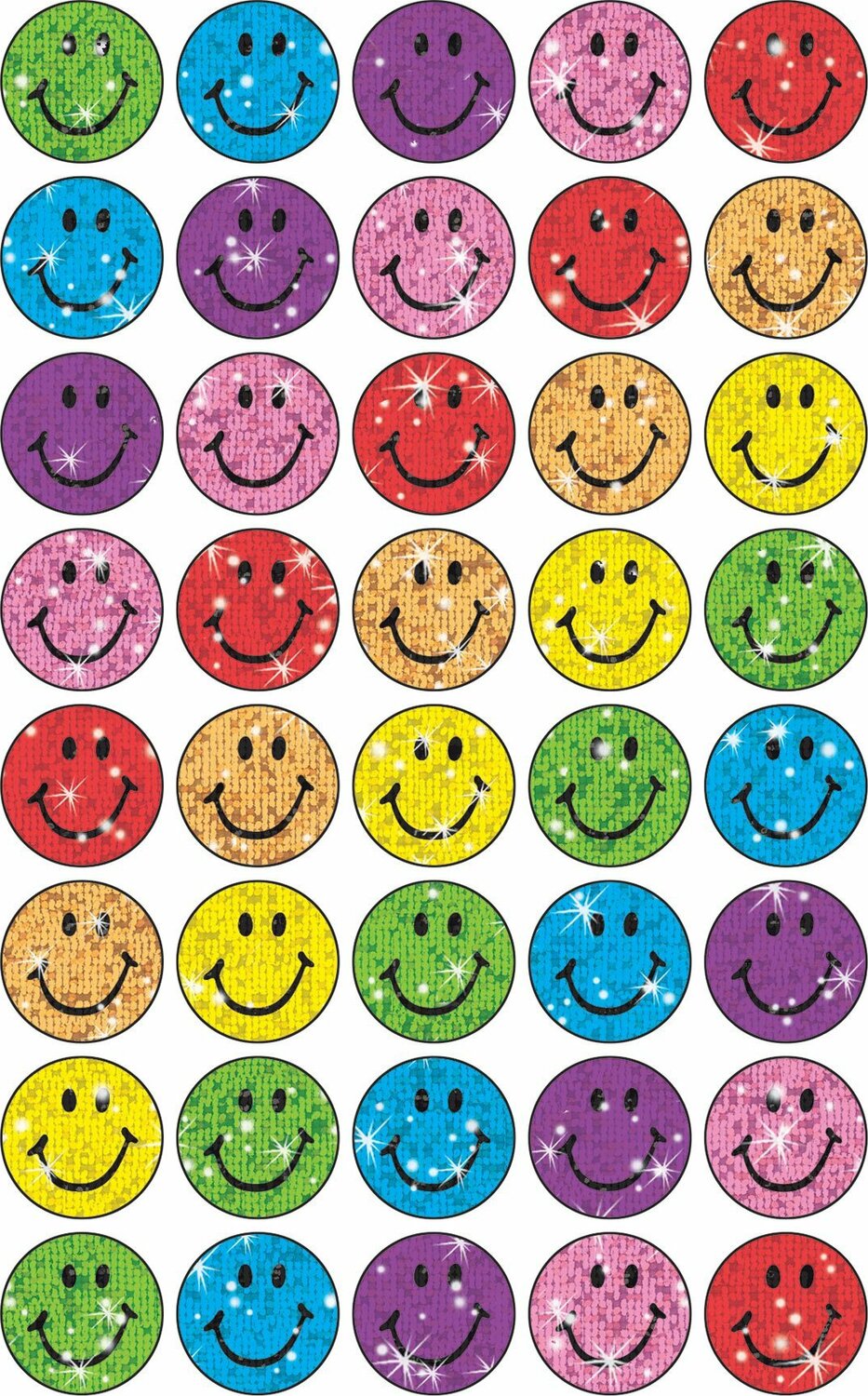 Silly Smiles Superspots Stickers-sparkle, 160 Ct