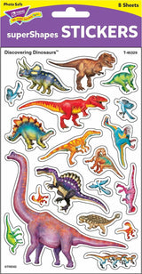 Discovering Dinosaurs Supershapes Stickers-large, 152 Ct