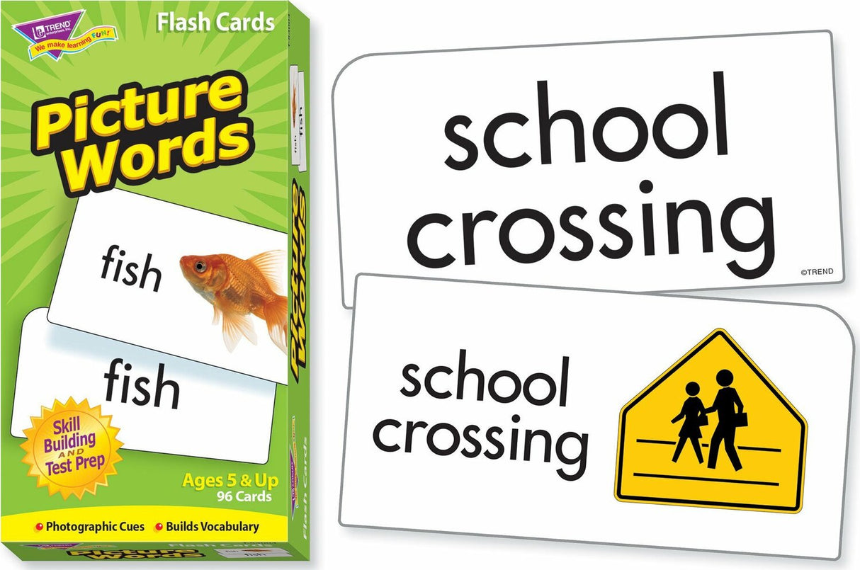 Picture Words Skill Drill Flash Cards