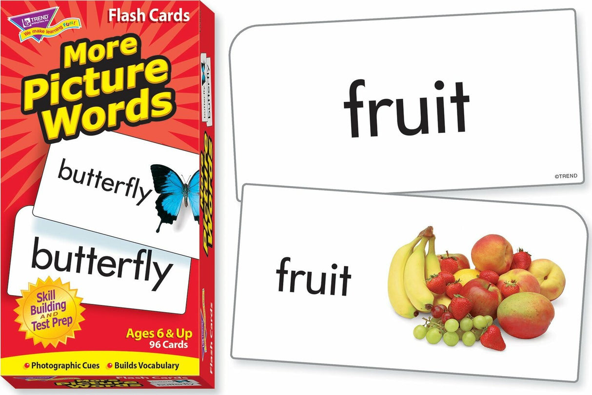 More Picture Words Skill Drill Flash Cards