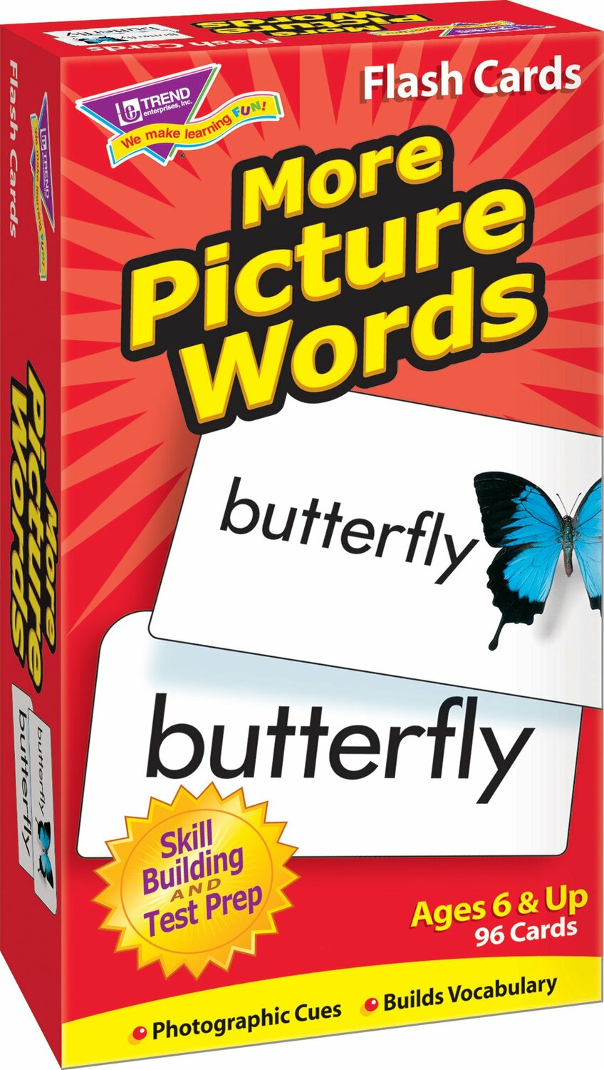 More Picture Words Skill Drill Flash Cards