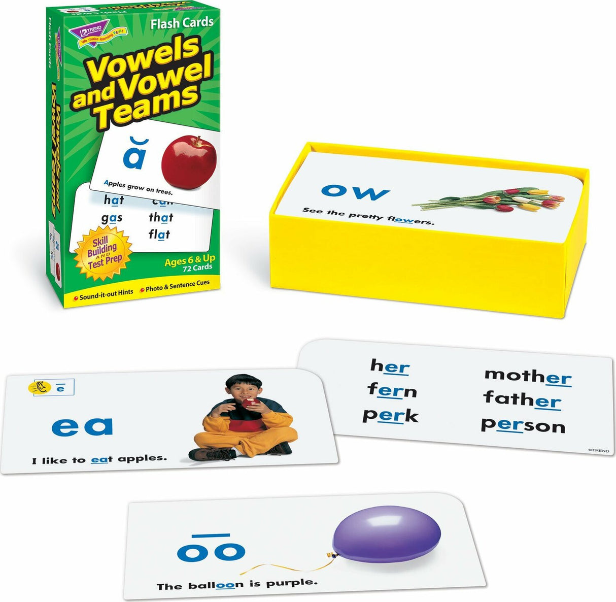 Vowels and Vowel Teams Skill Drill Flash Cards