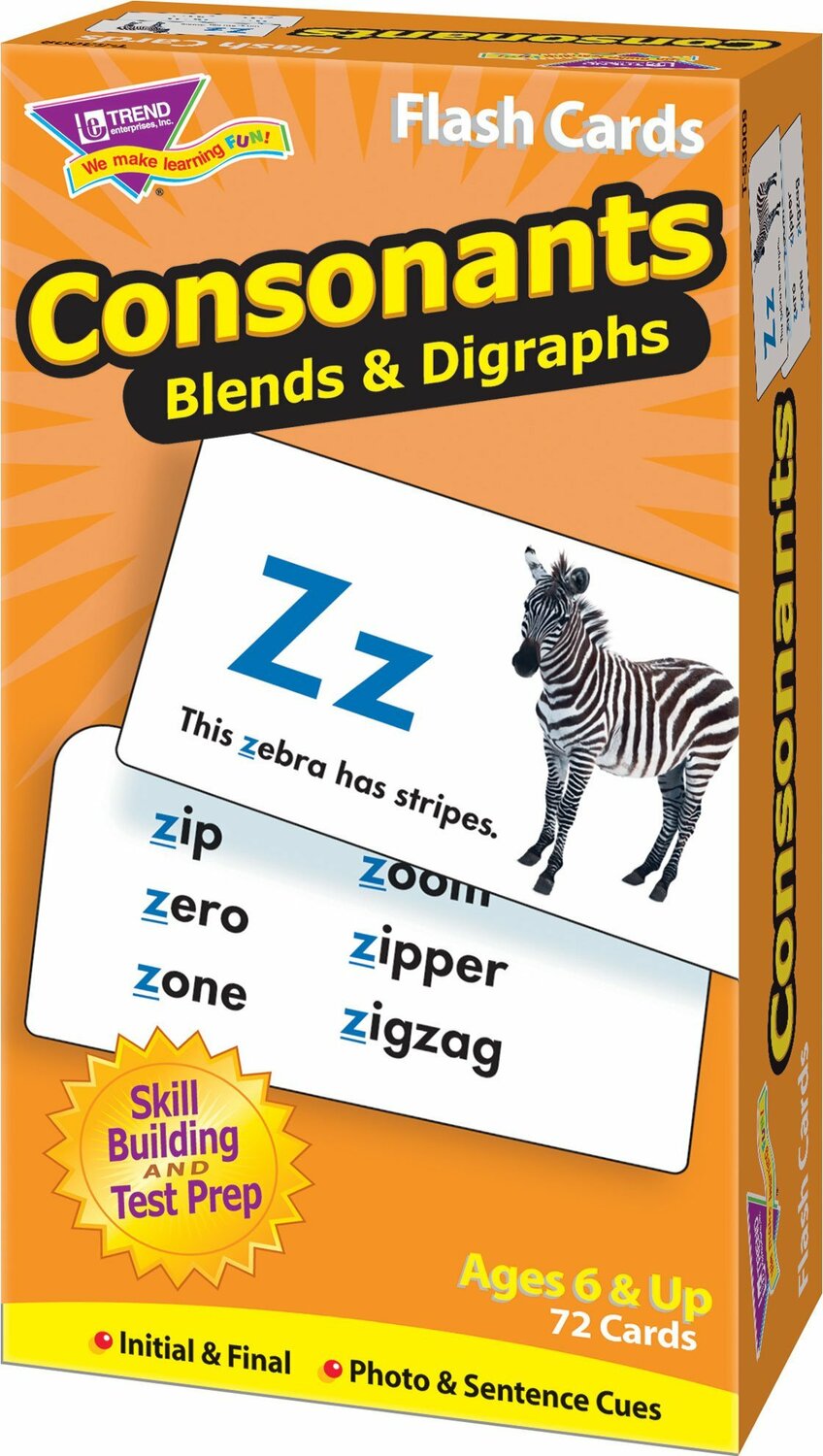 Consonants Skill Drill Flash Cards