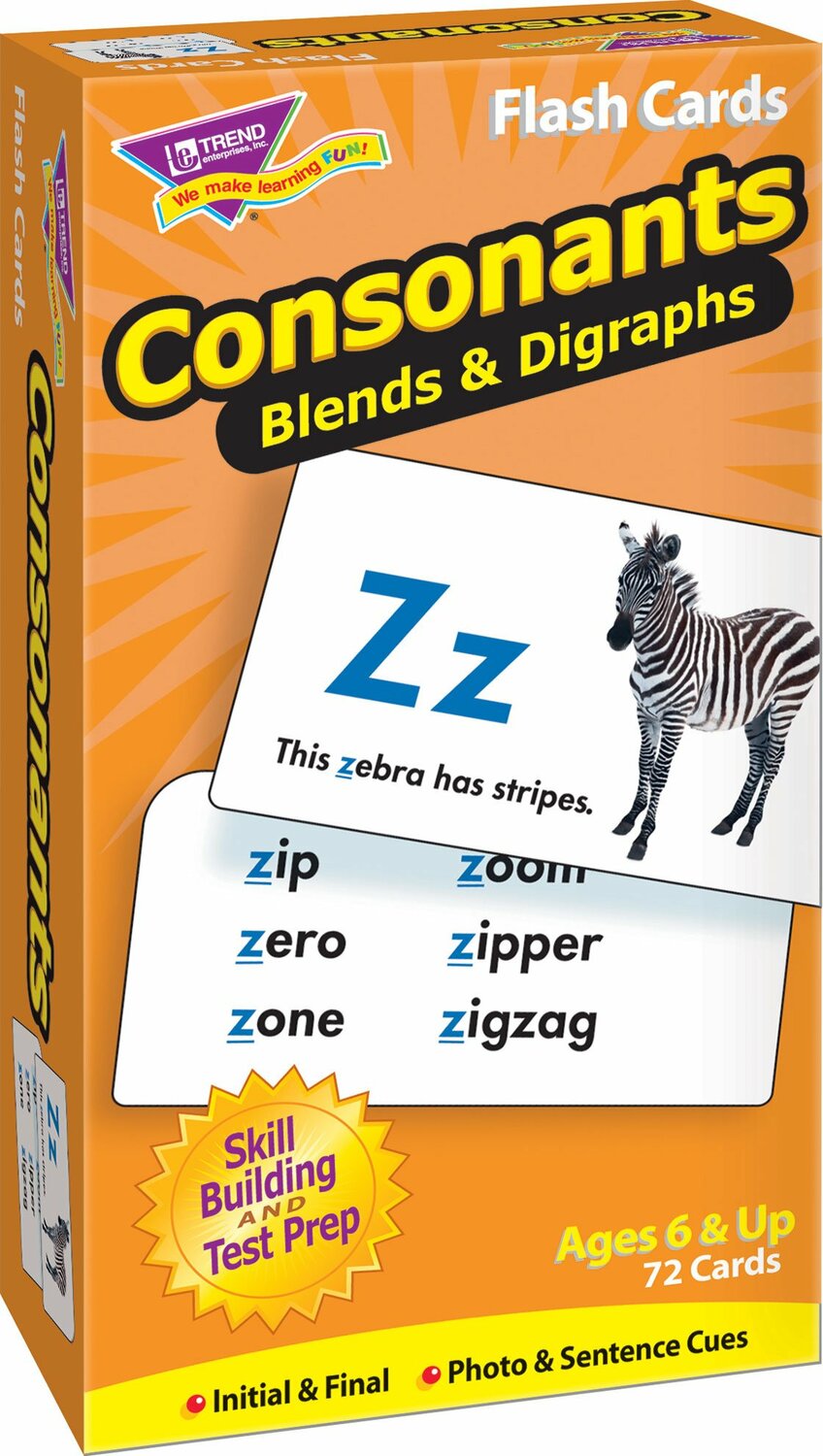 Consonants Skill Drill Flash Cards