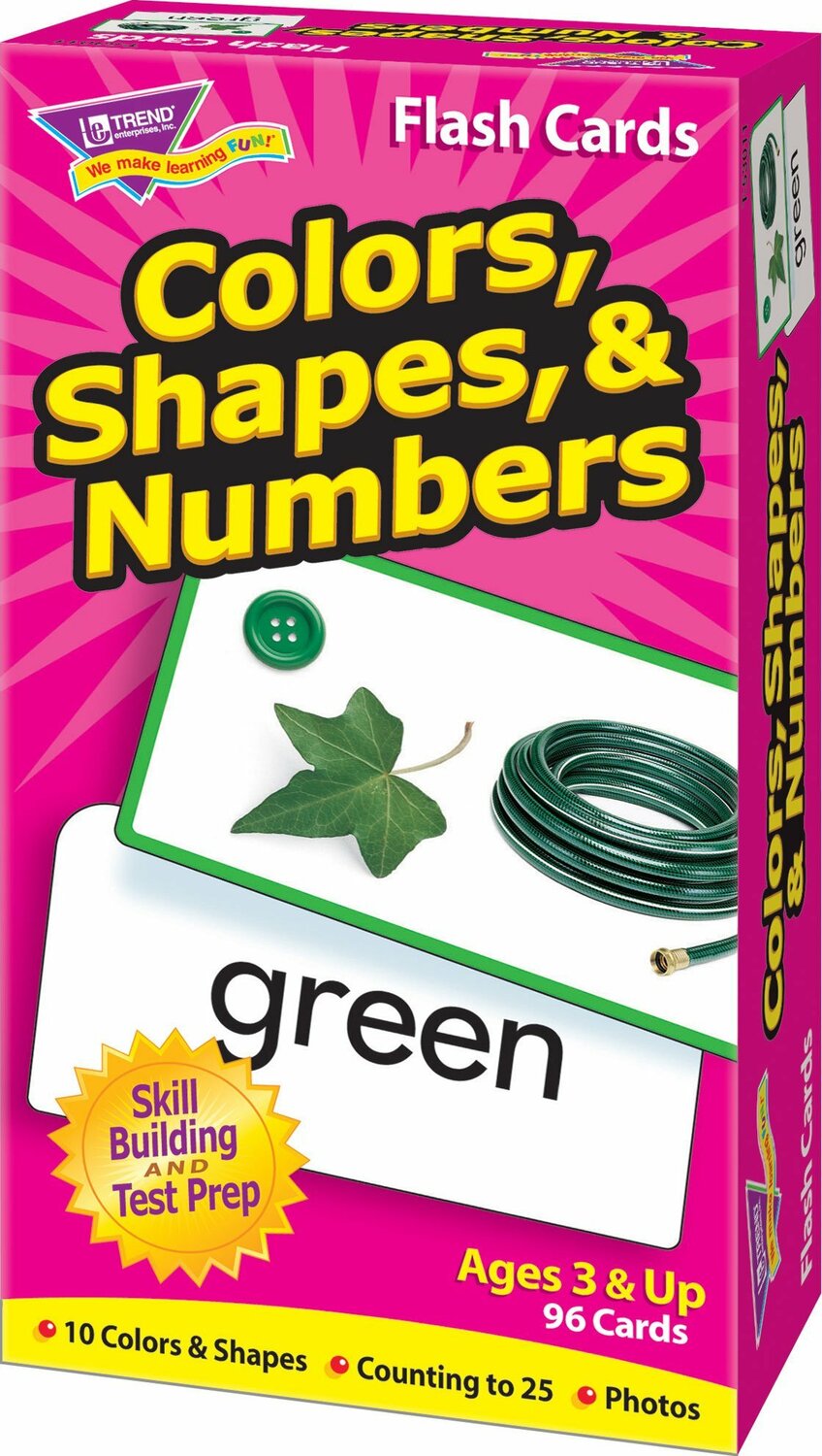 Colors, Shapes, & Numbers Skill Drill Flash Cards