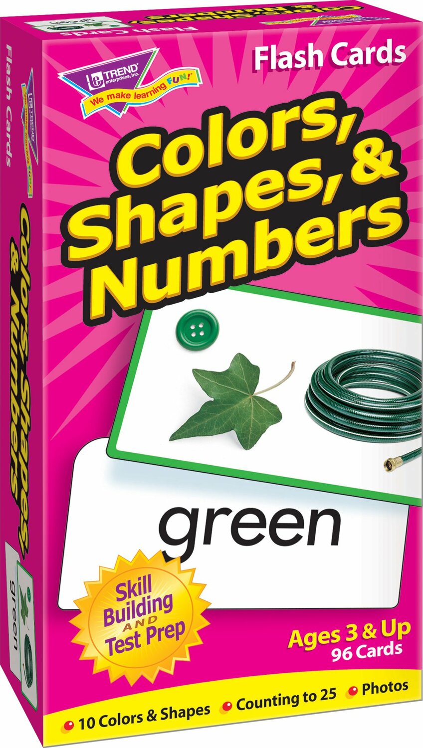 Colors, Shapes, & Numbers Skill Drill Flash Cards