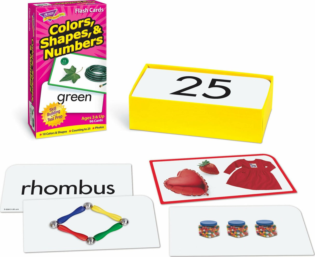 Colors, Shapes, & Numbers Skill Drill Flash Cards