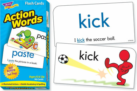 Action Words Skill Drill Flash Cards