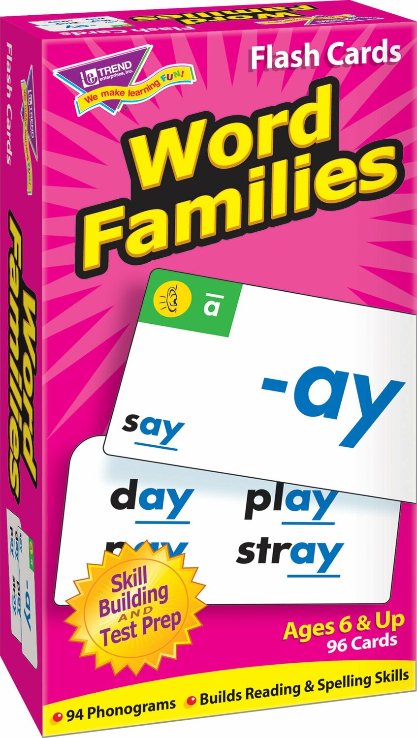 Word Families Skill Drill Flash Cards