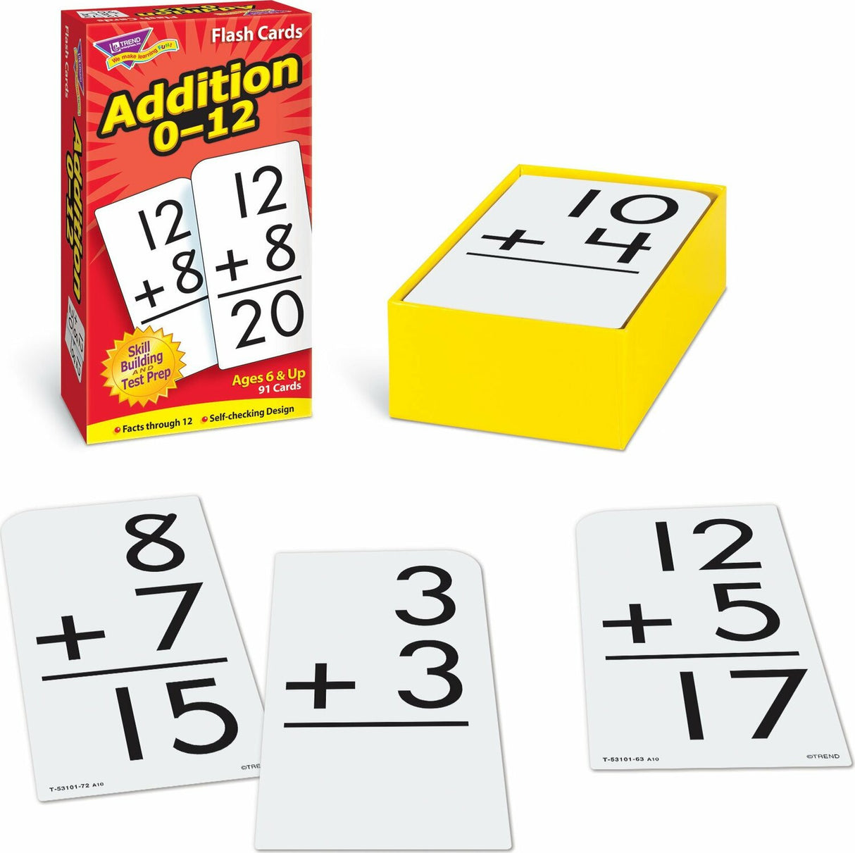 Addition 0-12 Skill Drill Flash Cards