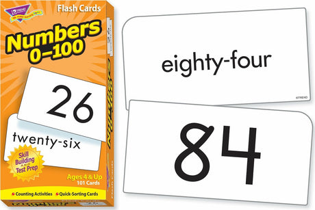 Numbers 0-100 Skill Drill Flash Cards