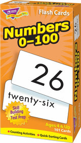 Numbers 0-100 Skill Drill Flash Cards