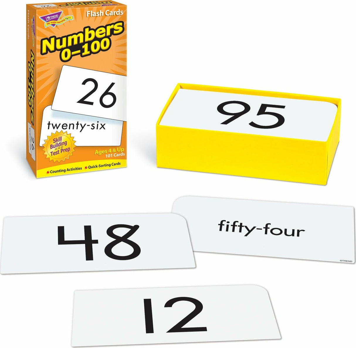 Numbers 0-100 Skill Drill Flash Cards