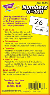 Numbers 0-100 Skill Drill Flash Cards