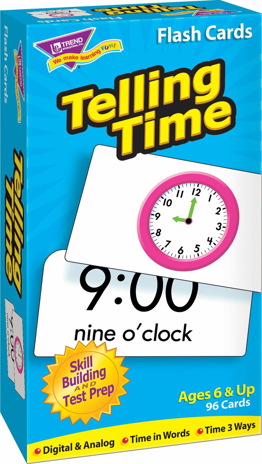 Telling Time Skill Drill Flash Cards