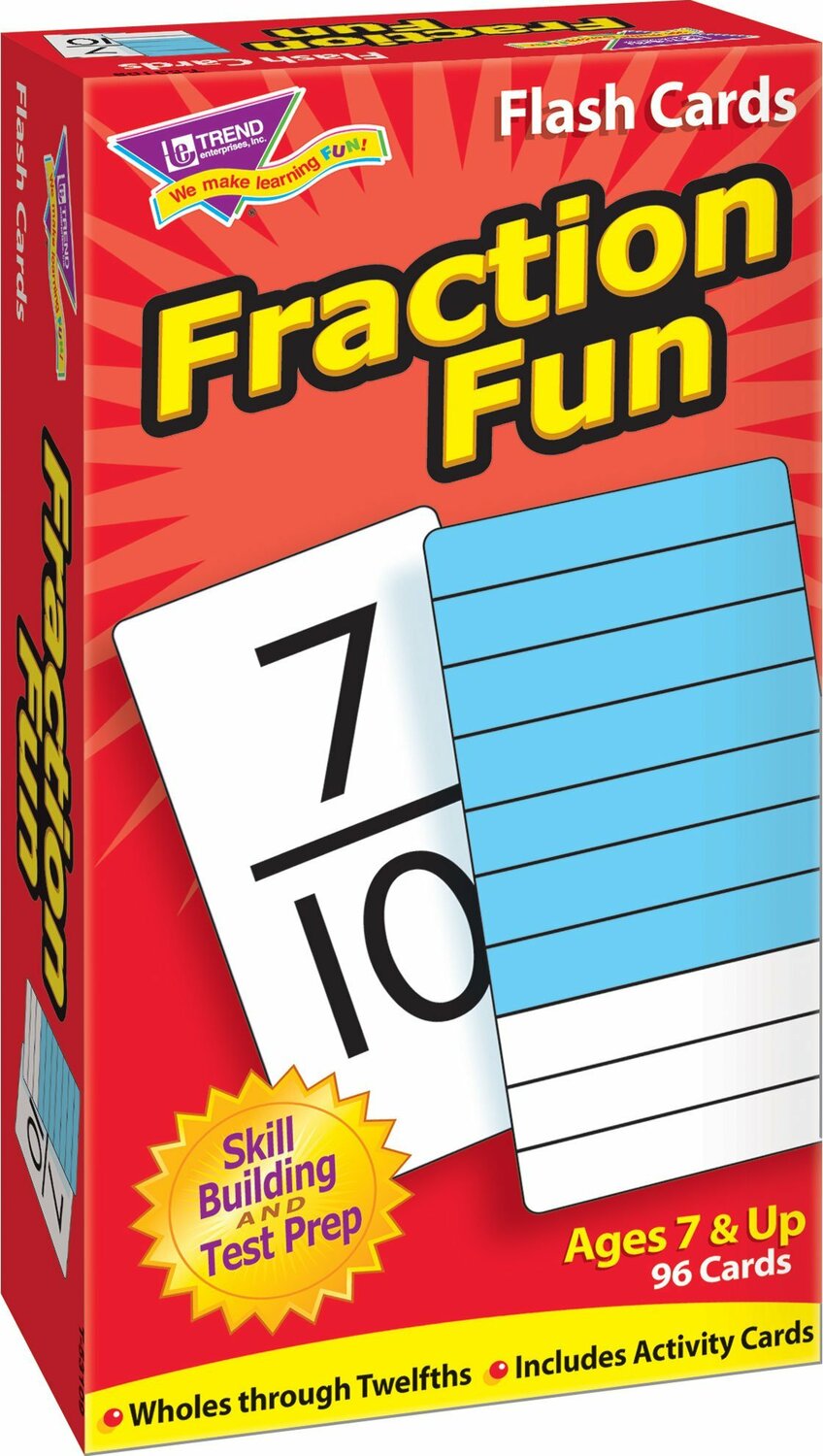 Fraction Fun Skill Drill Flash Cards