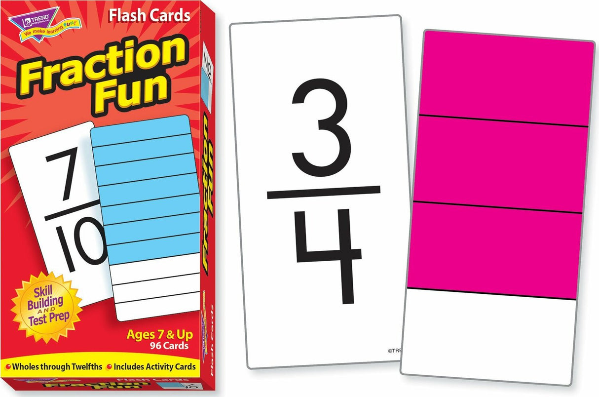 Fraction Fun Skill Drill Flash Cards