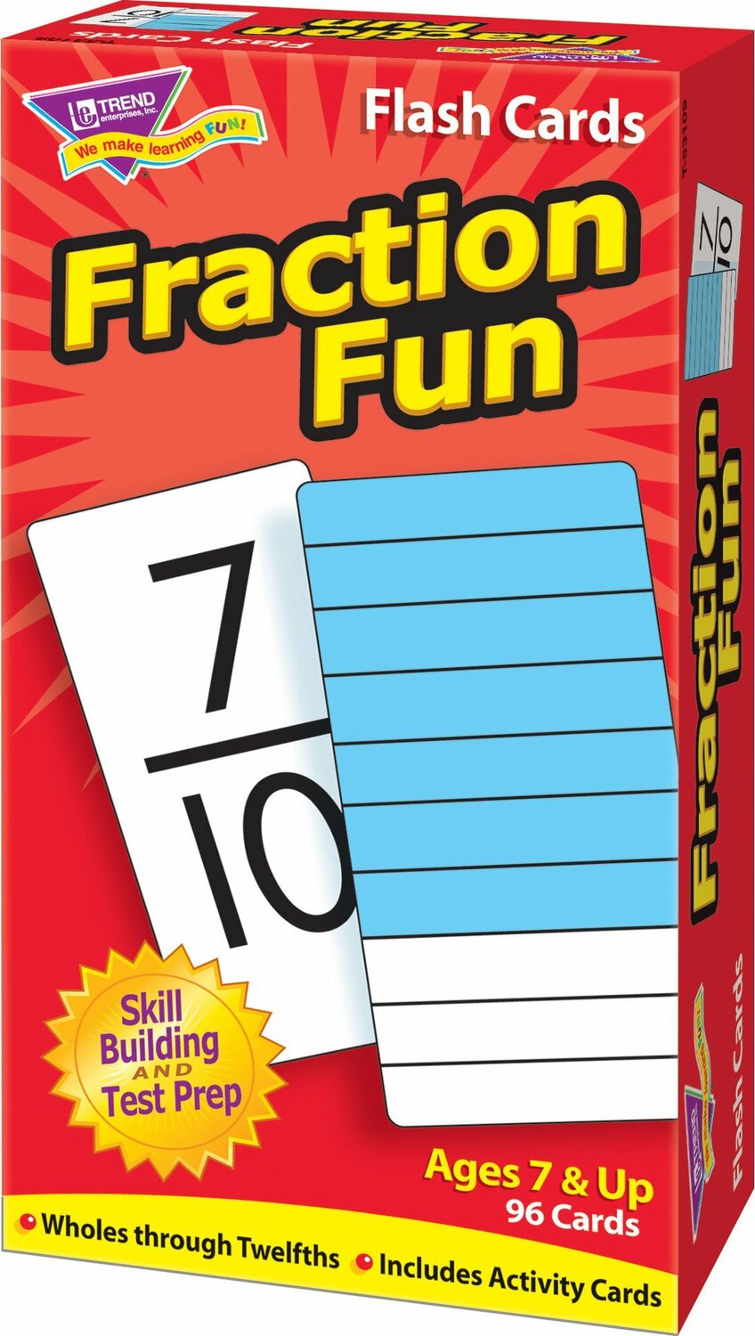 Fraction Fun Skill Drill Flash Cards