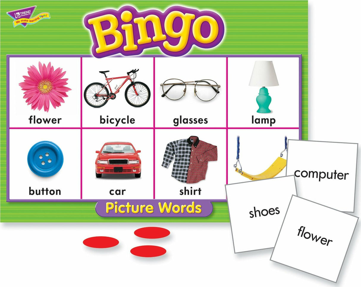 Picture Words Bingo Game