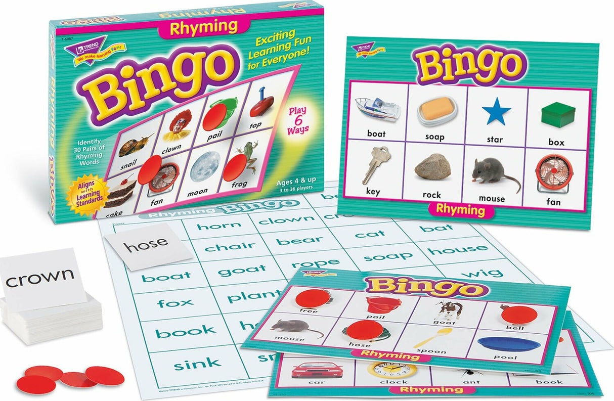 Rhyming Bingo Game