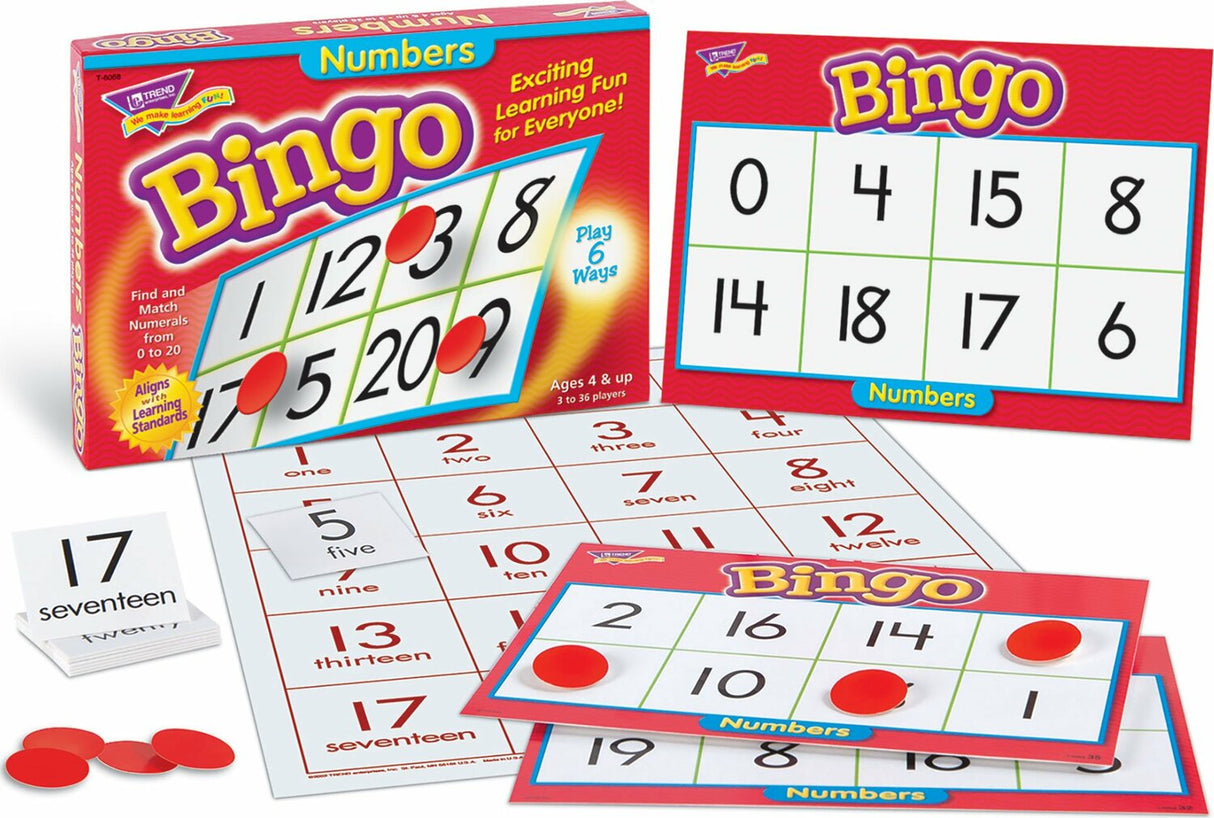 Numbers Bingo Game