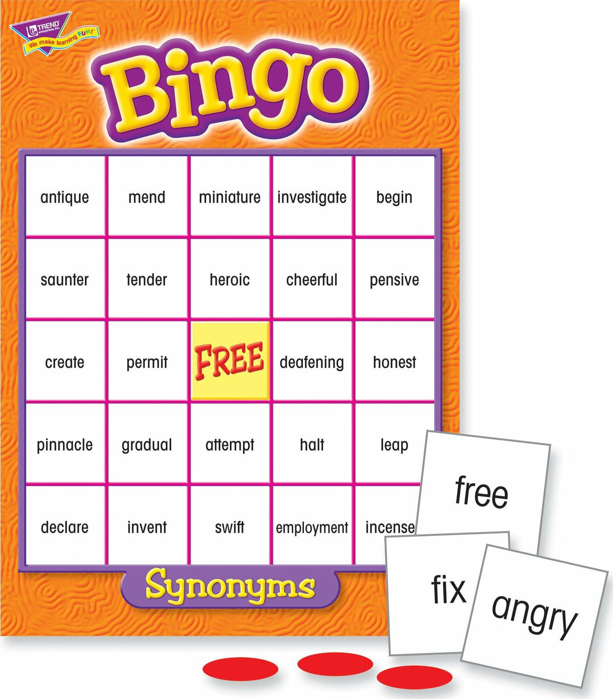 Synonyms Bingo Game