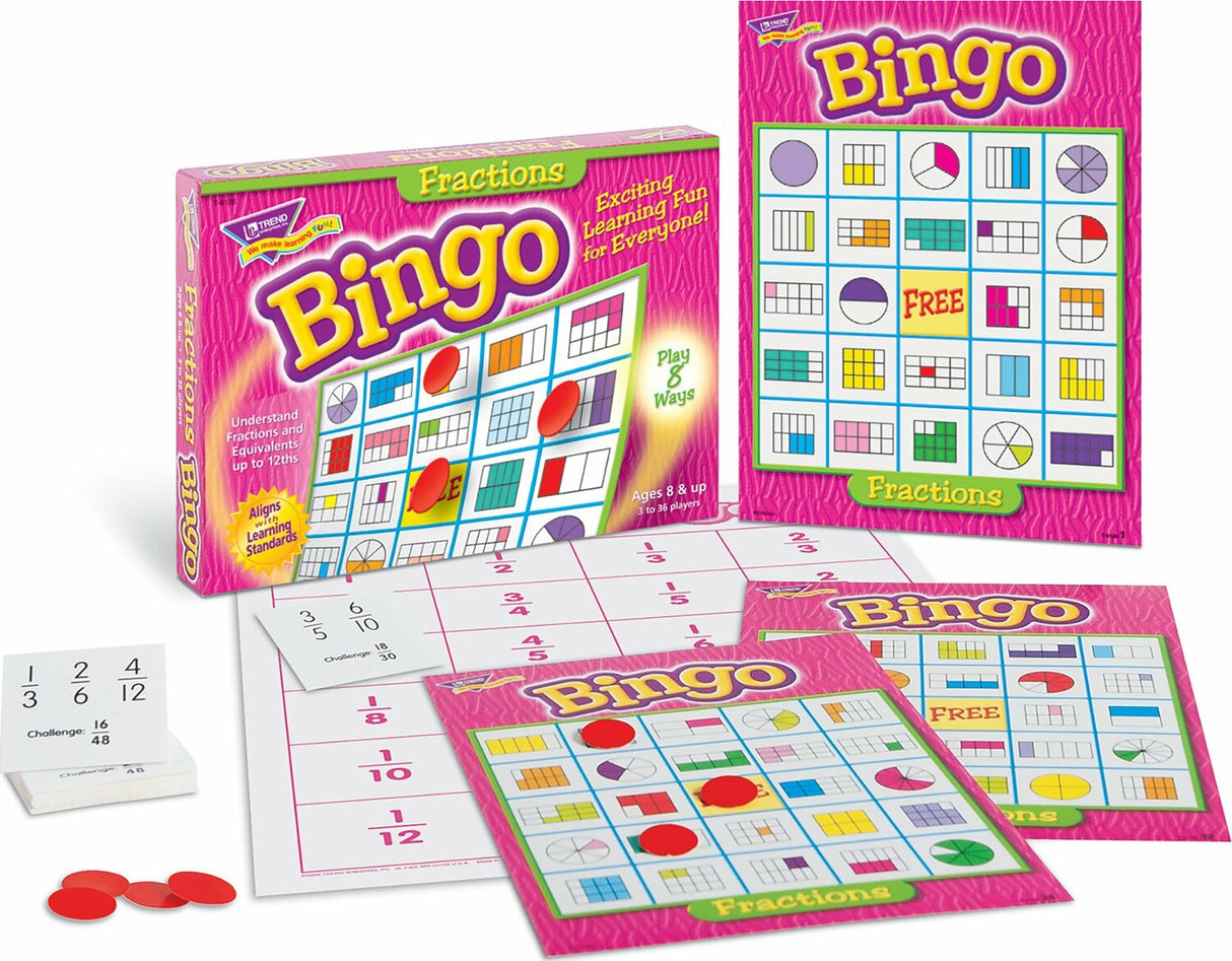 Fractions Bingo Game